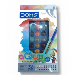 DOMS AQUA COLOUR CAKES  36 SHADES