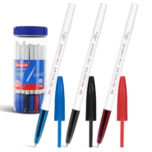 Reynolds 045 I Lightweight Ball Pen With Comfortable Grip for Extra Smooth Writing I School and Office Stationery | 0.7mm Tip Size