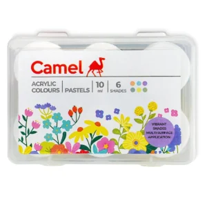 Camel Acrylic Pastel Shades 10ml Each,6 Shades.