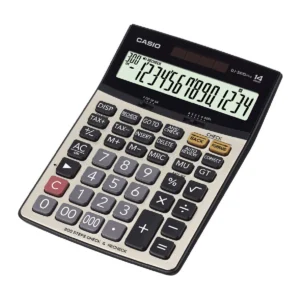 Casio DJ-240D Plus. 300 Steps Check and Correct Premium Desktop Calculator with Metallic faceplate & Bigger Screen/Keys (14 Digit)