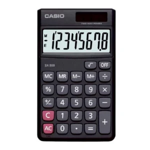 Casio SX-300-W. Portable Calculator.