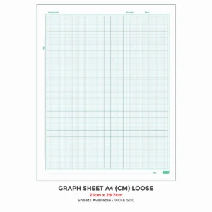 Graph Sheet A4 (CM), (21cm X 29.7cm) Loose