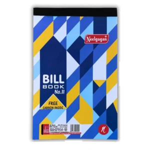 NEELGAGAN Bill Book, No.11 50 + 50 Leaves with Carbon (14.0 cm x 22.0 cm)
