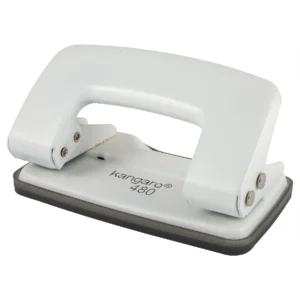 Kangaro Desk Essentials DP-480 2 Hole Heavy Duty Metal Paper Punch | Removable Chip Tray | 12 Sheets Capacity | Office Essentials | Pack of 1 | Color May Vary
