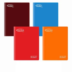 NEELGAGAN Ledger – Copy Size (No. 4, 288 PAGES), (17.5 x 21.5cm) Soft Cover Plastic (PVC)