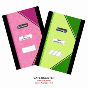 Gate Register - 144 pages, (21.2 cm x 33.5 cm) Hard Bound