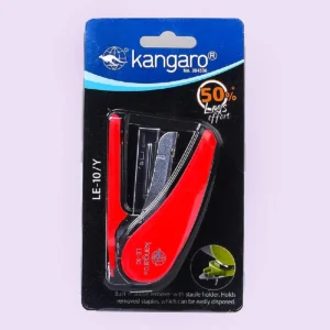 Kangaro Desk Essentials LE-10Y All Metal Stapler| Sturdy and Durable | Suitable for 20 Sheets | Perfect for Home, School & Office| Color May Vary