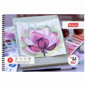 NEELGAGAN My Sketch Book A4 (25 Sheets) Twin Wiro Bound (White Cartridge 140 GSM) 21 cm x 29.7 cm