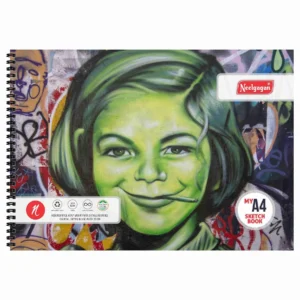 NEELGAGAN My Sketch Book A4 (50 Sheets) Twin Wiro Bound (White Cartridge 140 GSM) 21 cm x 29.7 cm