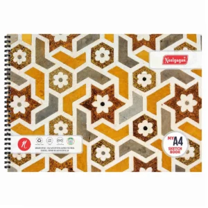 NEELGAGAN My Sketch Book A4 (20+20 Sheets with Cartridge Butter Paper) Twin Wiro Bound (White Cartridge 140 GSM) 21 cm x 29.7 cm