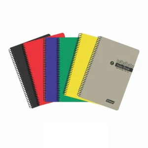 Spiral Note Book No.45, 200 Pages, (9.5cm x 14.8cm) (Multi-coloured pages) (Five Colour in One)