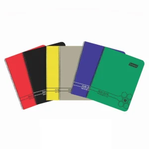 Spiral Note Book No.102, 200 Pages, (28.5cm x 20cm) (Multi-coloured pages) (Five Colour in One)